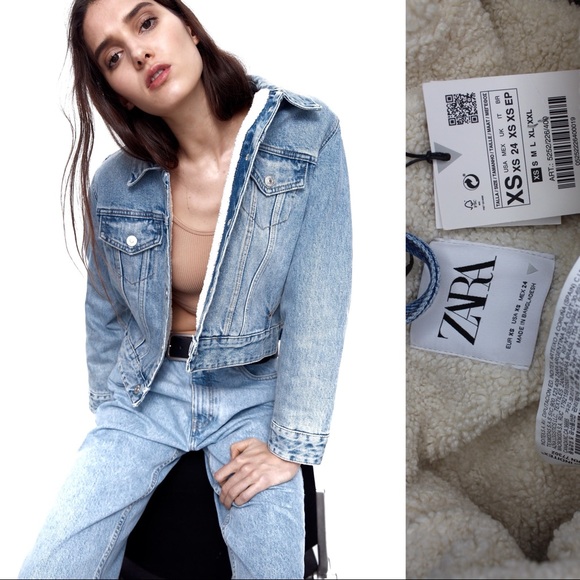 Zara Jackets & Blazers - Zara Denim Jacket with Shearling XS NWT Vintage